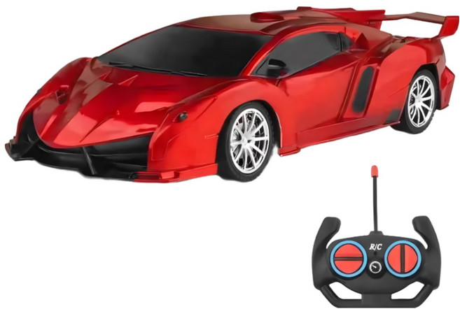 ANYOU RC카 충전 무선 고속 RC카 레이싱, 1개, 레드 람보르기니