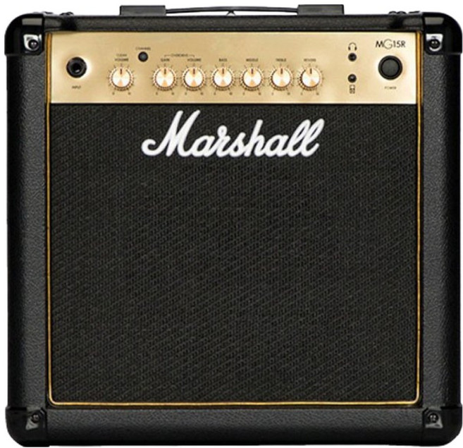 MARSHALL MG15GR 15W TR 기타 콤보 앰프 (실재고있음), 1개, 블랙