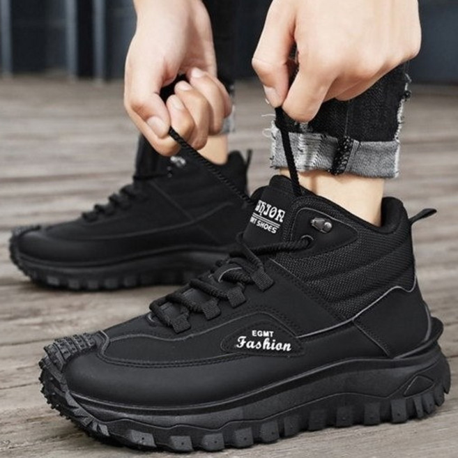 빅 사이즈 남자 신발 가을 겨울 고방 영륜풍 빈티지 작업복 부츠 야외 스포츠 방수 등산 부츠 패션 편안 운동화 남자