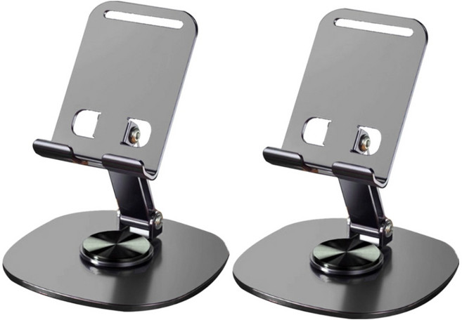 휴대용 탁상용 스마트폰 태블릿 핸드폰 거치대 접이식거치대 1+1 TABUSY25S1030DB, 2개