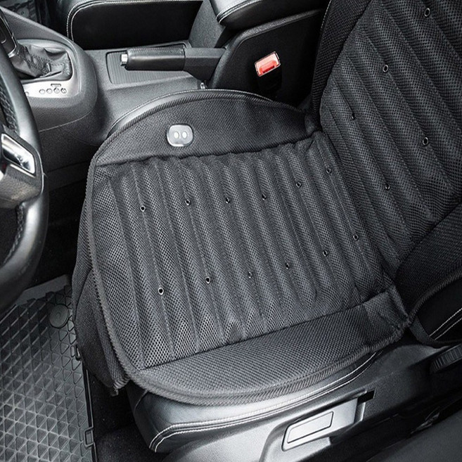 더쎈 차량용 통풍시트 전신 쿨링시트 자동차 운전석 송풍시트 쿨시트 커버 모든 차종 가능, 빅팬 쿨링시트 24v, 블랙, 1개