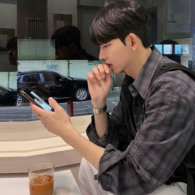 차앤호 에디션 멋짐 폭발! 남친룩 완성 편하게 멋내는 체크 셔츠