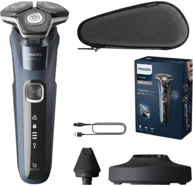 필립스 SkinIQ 5000 시리즈 전기면도기, S5587/25, 카본그레이