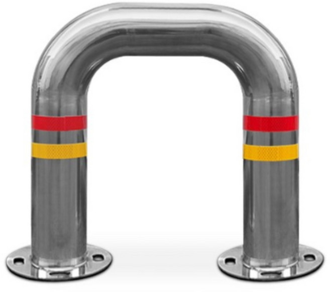 서진 [앙카식] 스텐 U자 주차차단시설 볼라드 101파이 H600xL600, 1개