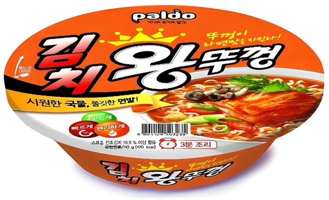 팔도 김치 왕뚜껑110gx18컵, 18개