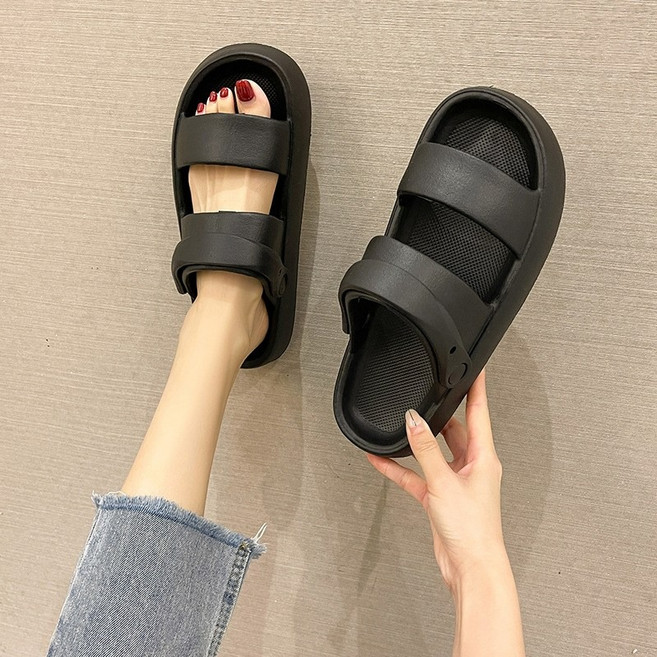 골드릭 푹신한 발편한 4cm 미끄럼방지 남자 여자 샌들 슬리퍼