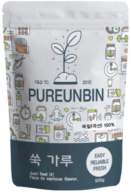 푸른빈 쑥 가루, 500g, 1개