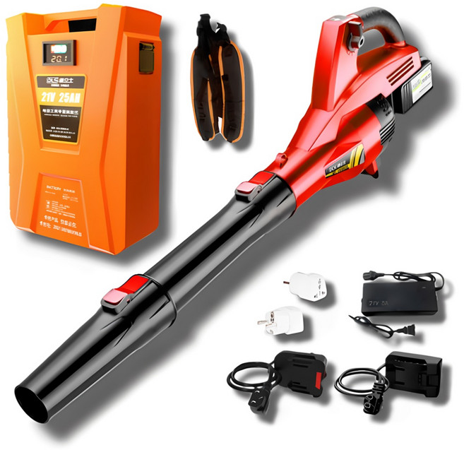 무선 충전 송풍기 대포 대용량 배터리 낙엽 제설 세차 산업용, 15AH 배터리1개, 1개