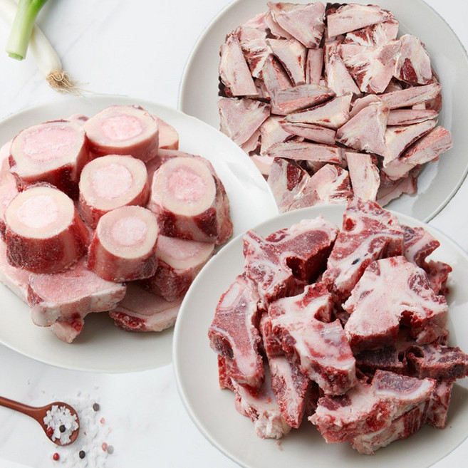 [농협안심한우] 한우 몸보신 3종 세트 2.5kg (사골+반골+잡뼈), 1개