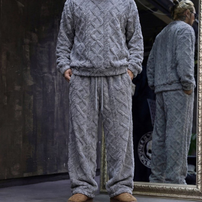 바이더알 다이아 후리스 보아 팬츠