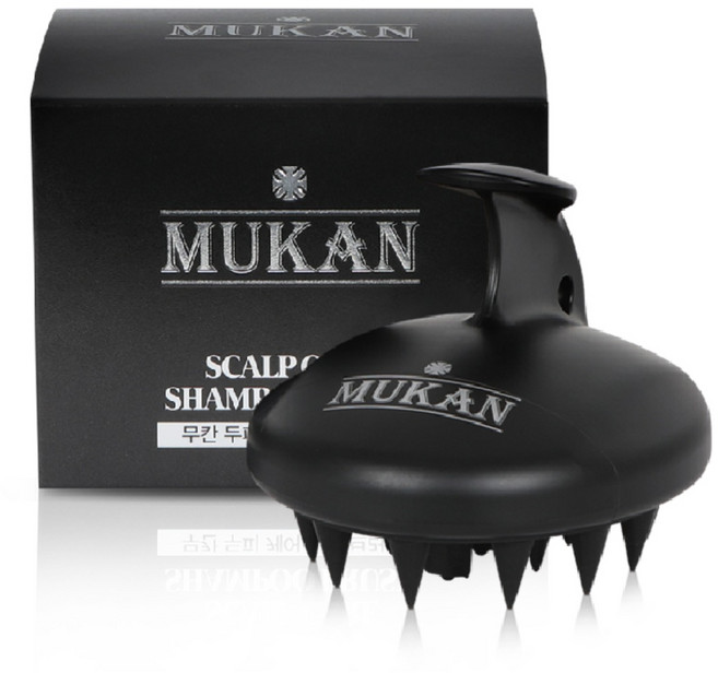 무칸 두피 케어 샴푸 브러쉬, 1개