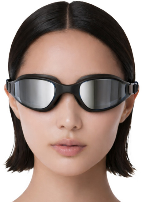 180도 광각시야 클리어뷰 레이서 미러 수경, 블랙, 1개