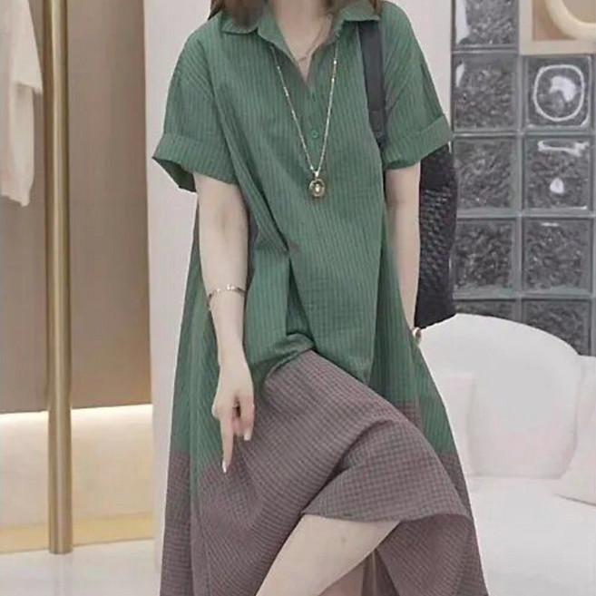 해피유통 여성 원피스 여름 디자인감 빅사이즈 루즈핏 스커트jhz