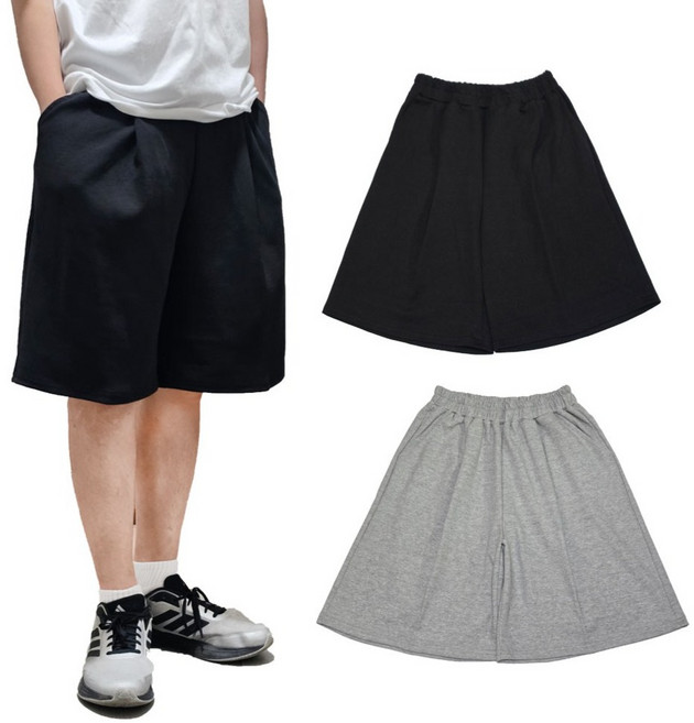 주니플로우 여름 주니어 초등학생 중학생 와이드반바지 면5부바지 남아 남학생 의류 옷 빅사이즈