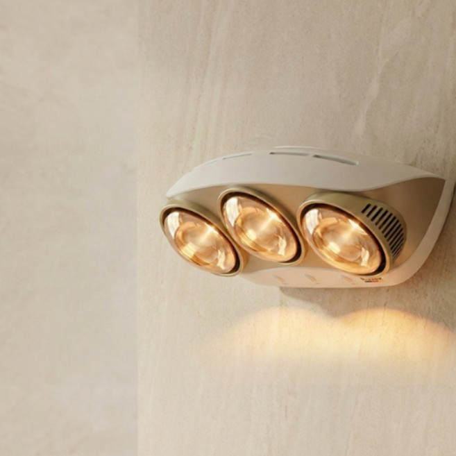 3구 욕실 난방기 화장실 욕실 히터 온열기 가정용 전기난로 벽걸이 전기히터 생활방수