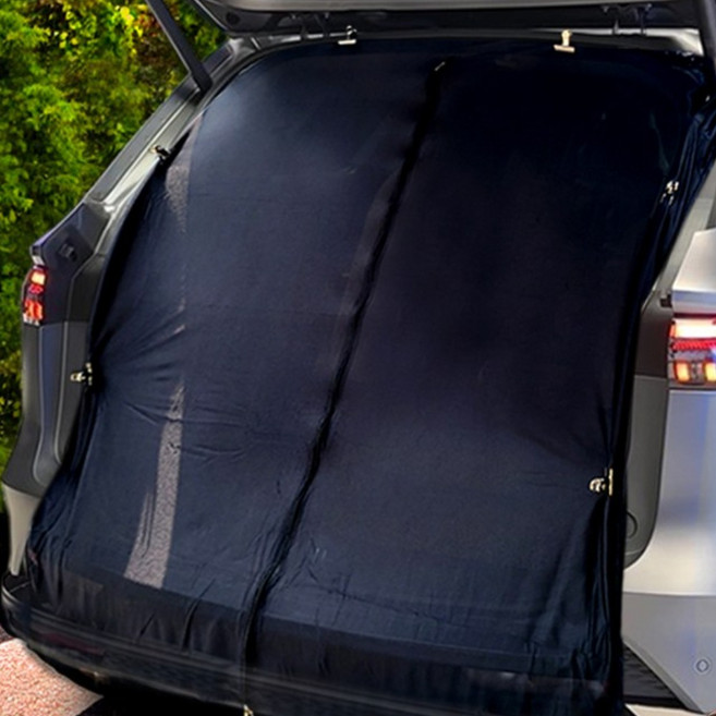 벤비아믹스 르노 그랑콜레오스 호환 차박 모기장 풀 세트 앞문 뒷문 트렁크 3종 캠핑 차크닉 햇빛가리개 사생활보호 그늘막 커튼 00362, 1세트, 블랙3종