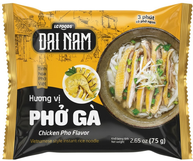 베트남 쌀국수 닭고기 쌀국수 정식수입 라면 LC FOODS, 10개, 75g