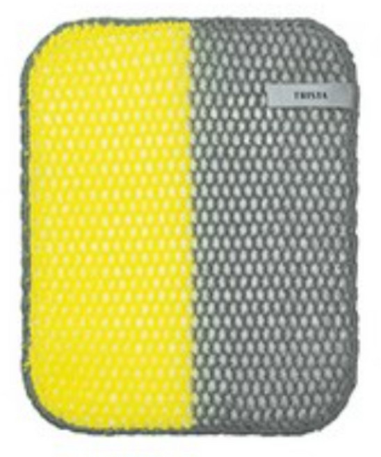 별표수세미 트리스타 프리미엄 생분해 고리 수세미 양면 강력세정형, 2개, 6개입