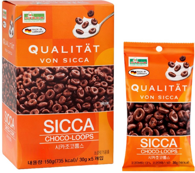 시카 밀크 초코룹스, 30g, 5개