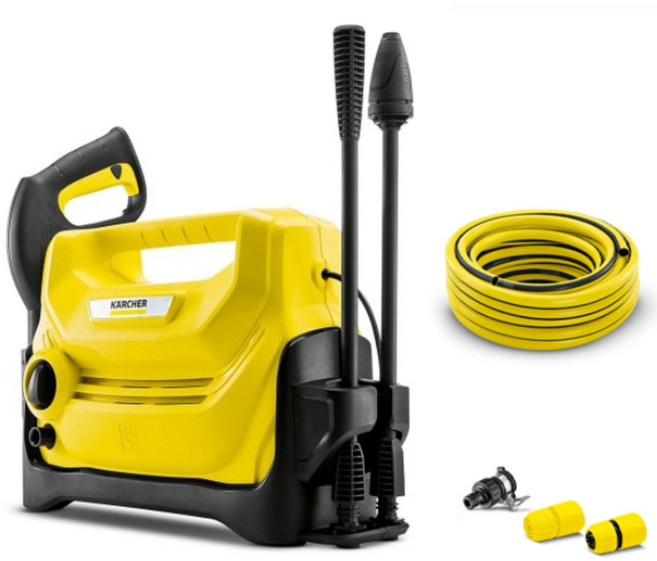 카처 K2 HORIZONTAL 가정용 고압세척기, 옐로우 + 블랙