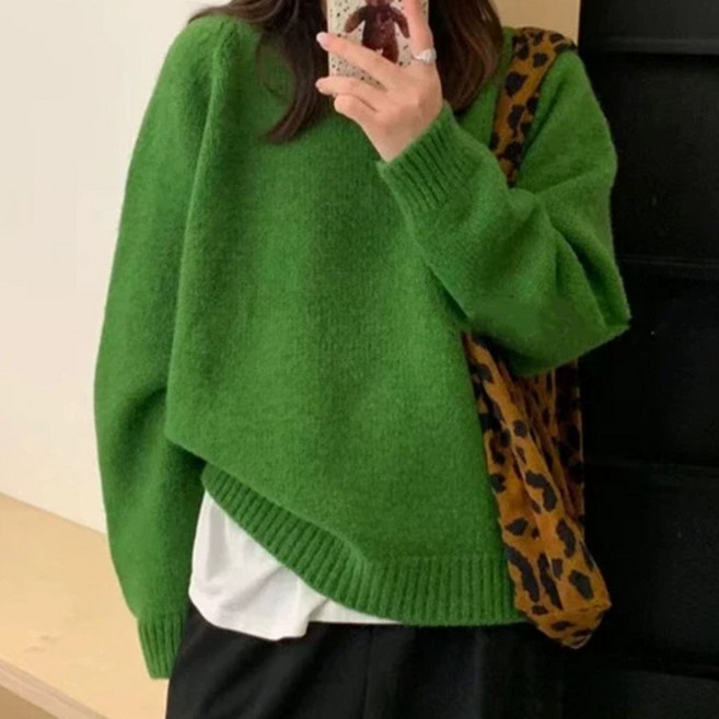 차앤호 에디션 포근하고 따뜻한 여성 봄 니트 스웨터 풀오버(겨울 봄/데일리)