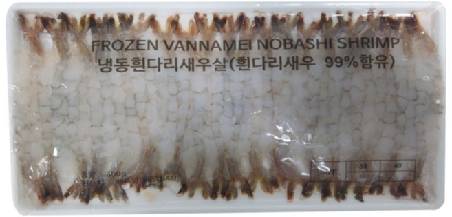 설앤쿡 노바시새우 새우튀김 새우전 새우요리 300g, 40미, 3개