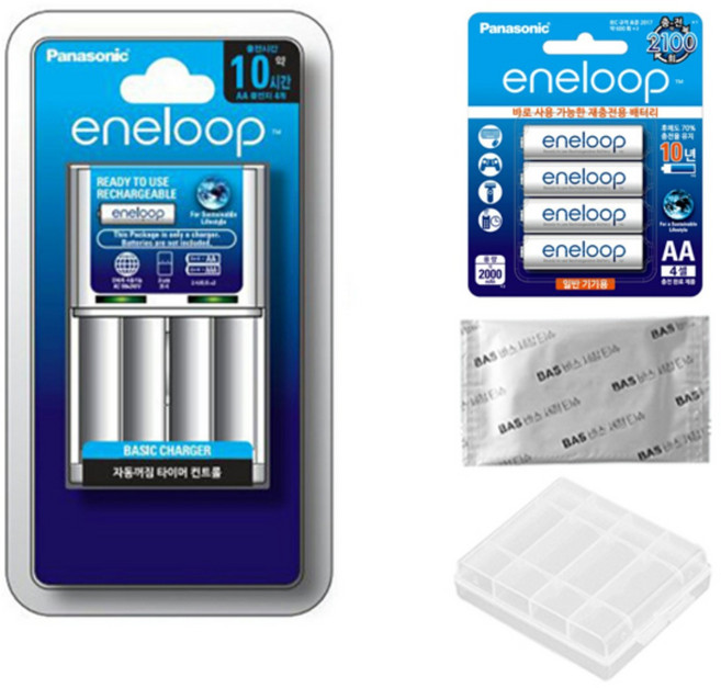 에네루프 BQ-CC51 충전기 + 에네루프 AA AAA 충전지 세트 사은품증정, 에네루프 CC51충전기+ AA 4알(큰거)+사은품, 1세트