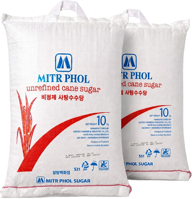 미트폴 비정제원당, 2개, 10kg