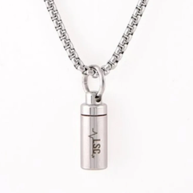 생명캡슐 S물방울목걸이 3mm65cm 각인불가 니트로글리세린 협심증 약보관, 1개 - 쿠팡