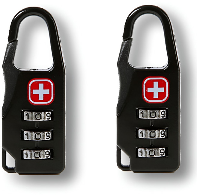 유피해피 다용도 캐리어 가방 다이얼 자물쇠, 2개