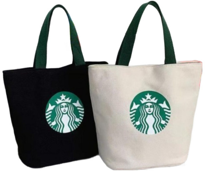 샤올 커피 카페 에코백 보냉 보온 토트백, 블랙, 1개