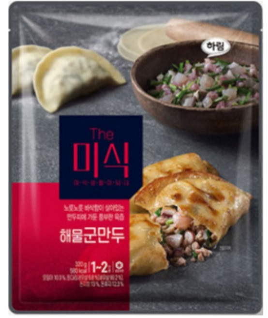 하림 더미식 해물군만두, 320g, 8개