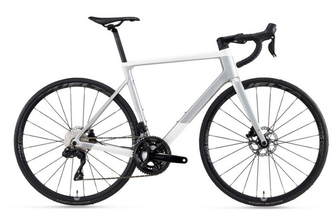 2025 첼로 700C 케인 E7 105 Di2 24단 카본 로드 자전거 조립자전거 99%조립, 펄화이트/레인보우실버, M(490), 1개