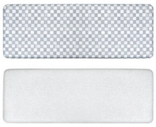 3cm 두꺼운 푹신한 생활방수 국산 PVC 주방 발매트 30T, 1개, 체크