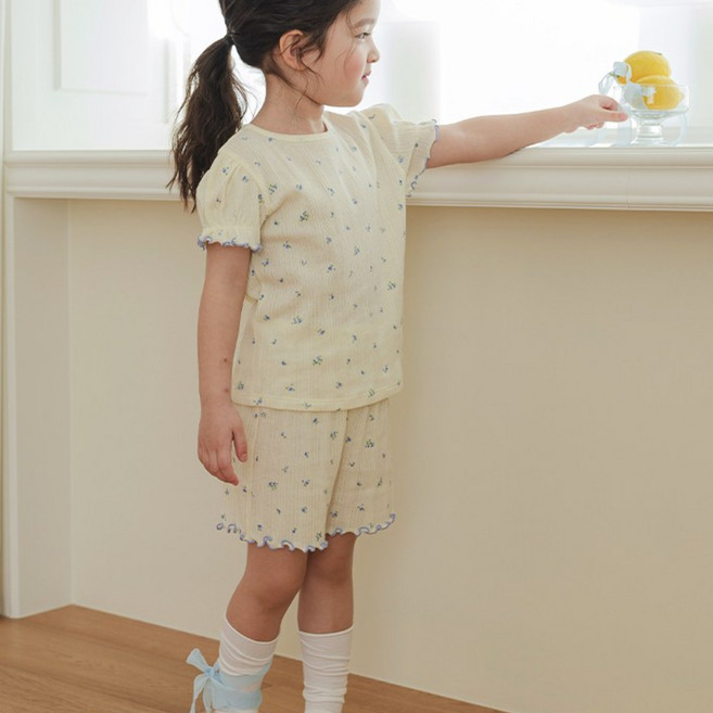 [해피버스] 쁘띠로즈 실내복세트