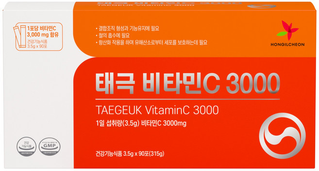 태극 비타민C 3000 고함량 비타민C 3000mg 김오곤 성분배합개발 태극삼함유 대용량, 1개, 315g