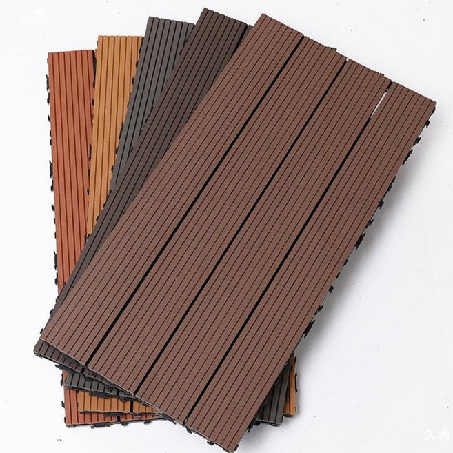 론리인테리어 합성목 조립식 데크타일 조립마루, 5개, 월넛(60x30cm)