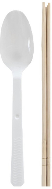 일회용 숟가락+젓가락 세트 일회용 수저세트 500개, 1박스