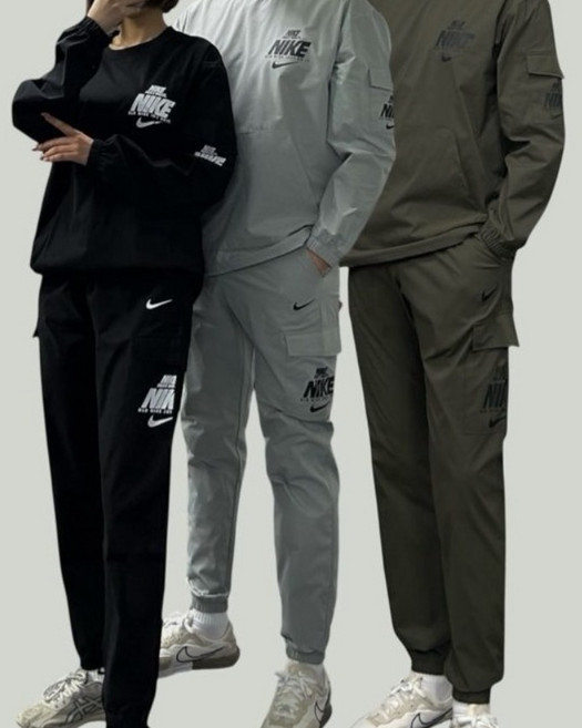 나이키 포켓 라운드 아노락 세트 남여공용 커플 단체 AA