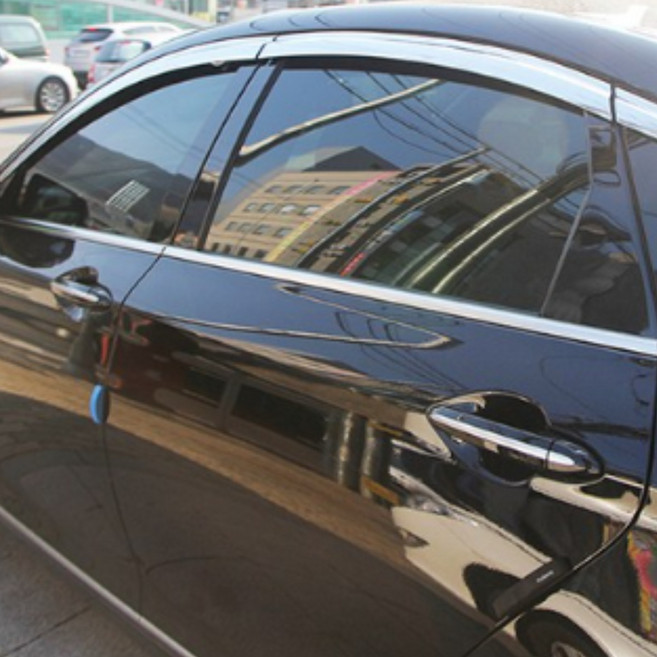 오토크로바 D609 현대 제네시스 2014~2019 크롬 도어 바이져 6PCS