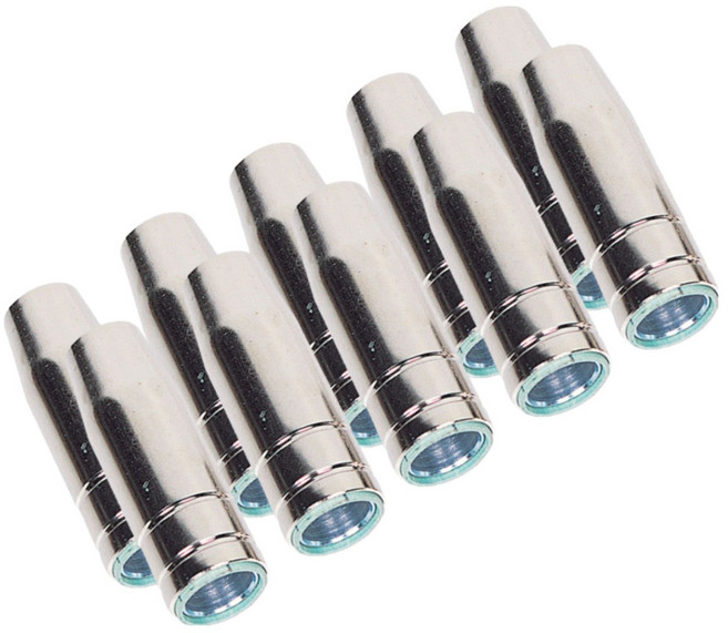 mig tip 코리아나 논가스 용접기용 미그팁 0.9mm 토치부품 소모품, 10개, 미그노츨