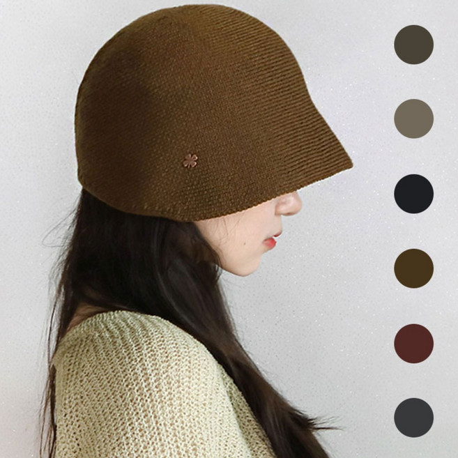 이코마켓 국산 여성 가을모자 겨울모자 울 벙거지 모자 니트모자 니트벙거지 보넷모자 여자버킷햇