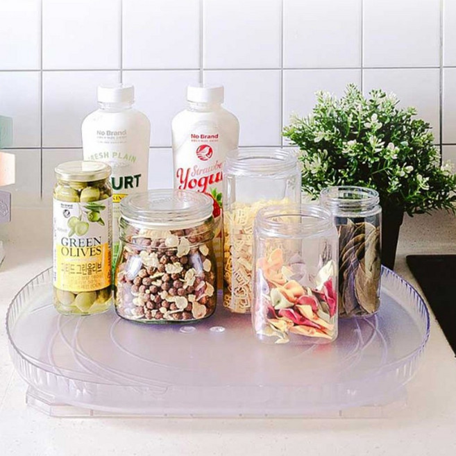 국산 매직 턴테이블 회전트레이 360 주방 냉장고 조미료 화장품 다용도 정리함 이지앤프레쉬 [국내생산], 일반형, 1개