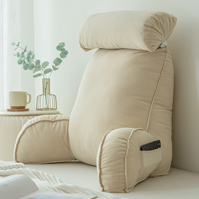 뎁시스 초대형 등쿠션 바디필로우 등받이 의자 허리, 아이보리