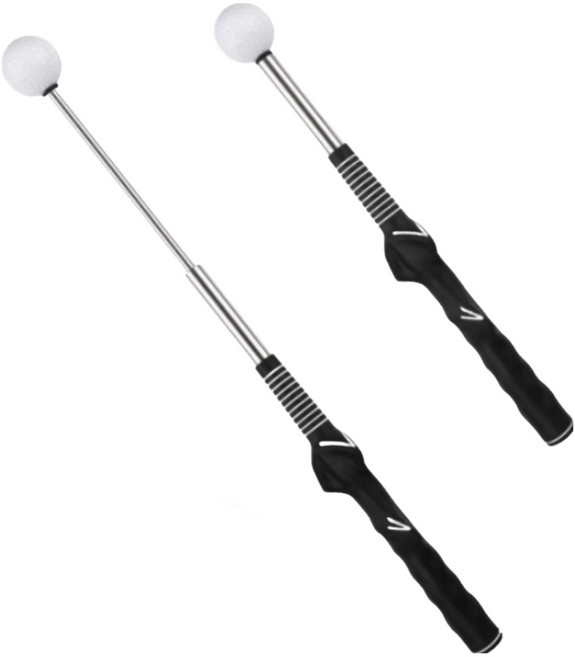 다이써마켓 골프 실내 연습 스윙기 소리내어 스윙하는 스틱, 블랙, 1개