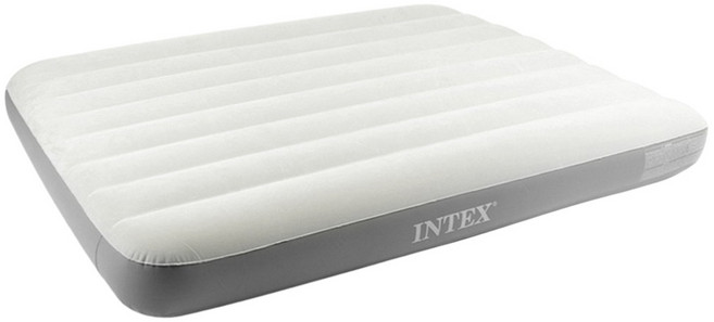 [핸드펌프 세트] 인텍스 에어매트 캠핑베드, 블루(핸드펌프L+수리패치), 매트용파우치(카키)