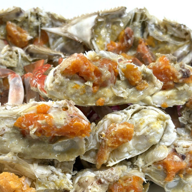 [빅피쉬마켓] 알가득 연평도 급냉 절단 암꽃게, 1박스, 1kg (6-10조각)