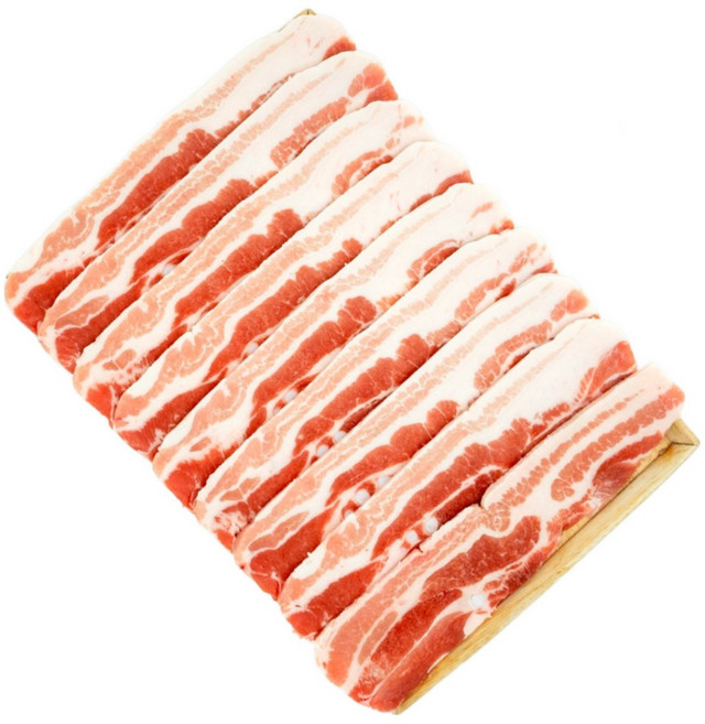 고기생각 업소용 수입 냉동 삼겹살 냉삼5kg, 슬라이스7mm(가장 선호 기본), 2개