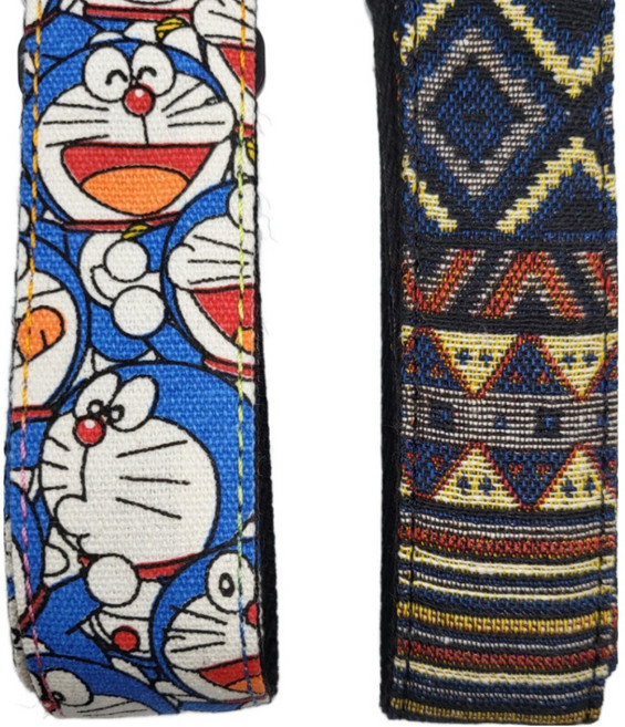 기타 스트랩 우쿨렐레 스트랩 2개 세트 (캐릭터/자카드/어깨끈 멜빵/엔드핀 포함), 1세트