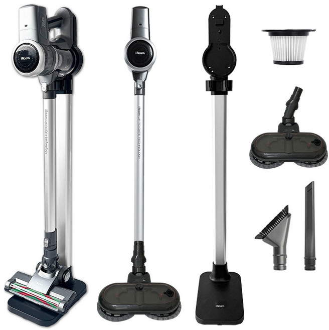 차이슨 무선 청소기 BLDC 거치대 패키지 EV2 + 물걸레 세트, 혼합색상